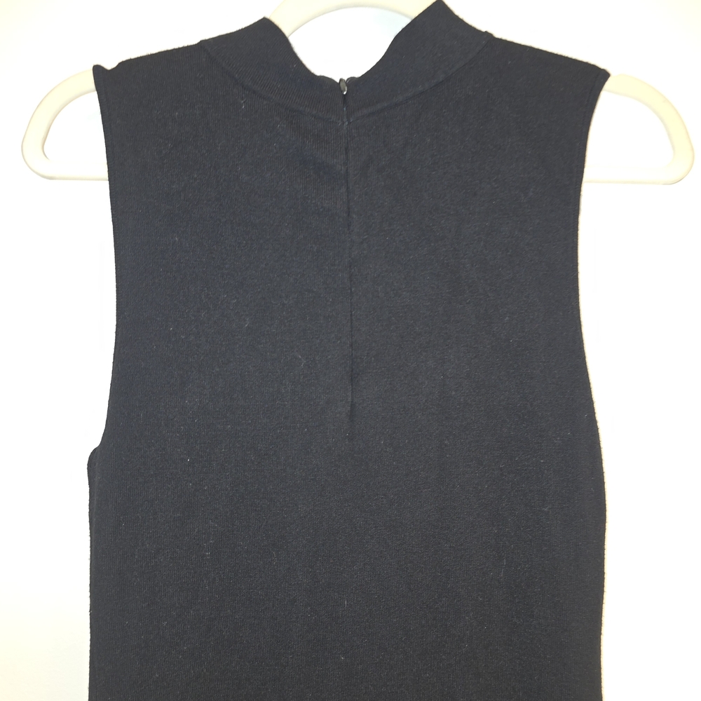 Vince Camuto Black Cutout Long Sweater Dress Size 10 Nwt - Picture 6 of 12